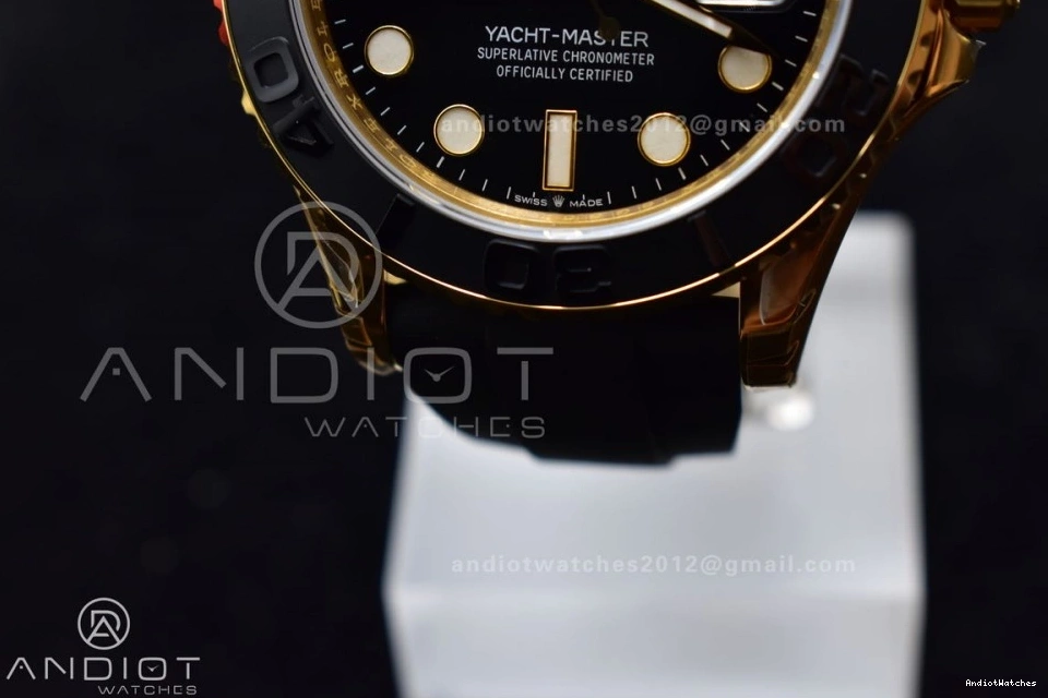 42mm Yacht-Master Rubber VSF Black Edition VS Best 1224 EyeCatching on 1:1 Ceramic Bezel Strap 3D 226658 Black 0202